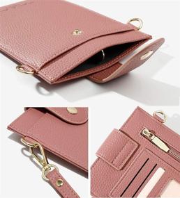 img 1 attached to 👝 Компактная сумка через плечо для смартфона: Стильная женская плечевая сумка с отделением для карт и кошельком