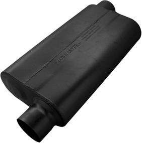 img 1 attached to 🔊 Flowmaster 3.00 Offset IN/OUT 943053 Delta Flow Muffler - Moderate Sound, Black