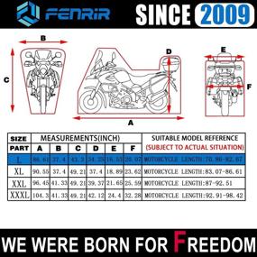 img 3 attached to FENRIR 86" Водонепроницаемый чехол для мотоцикла: Премиальный снаружи хранение для голого бездорожного супермото, трассового мотокросса, уличного мотоцикла и скутера