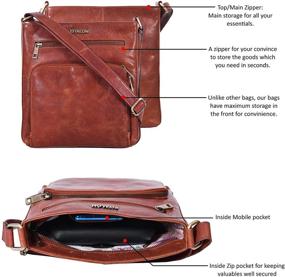 img 3 attached to Crossbody Handbags Women Premium Crossover Shoulder Women's Handbags & Wallets