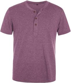 img 3 attached to 👕 CLANMILUMS Casual Henley Sleeve T Shirts: Comfortable and Stylish Men's Clothing