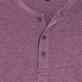 img 1 attached to 👕 CLANMILUMS Casual Henley Sleeve T Shirts: Comfortable and Stylish Men's Clothing