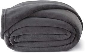 img 3 attached to Linenspa Flannel Fleece Blanket Super Soft Breathable Polyester