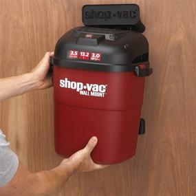 img 1 attached to 🔴 Red Shop-Vac 3940100 3.5-Gallon Wall Mount Wet/Dry Vacuum with 3.0-Peak HP