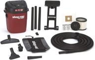 🔴 red shop-vac 3940100 3.5-gallon wall mount wet/dry vacuum with 3.0-peak hp логотип