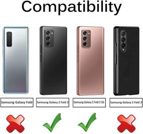 img 3 attached to 📱 Miimall Slim Thin Hard PC Bumper Case for Samsung Galaxy Z Fold 2 - Shockproof Anti-Scratch Polycarbonate Cover (Gold)