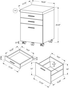 img 1 attached to Monarch Specialties 7400 Filing Cabinet