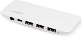 img 2 attached to Optimized Macally 7 Port USB 2.0 Hub with 5V 2A Power Adapter &amp; 3ft Cable (7PortHub)