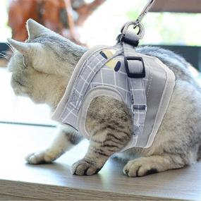 img 3 attached to Escape Proof Adjustable Cat Harness - Reflective Kitten and Leash Set for Walking: Universal Pet Harness for Cats, Kittens, Puppies, and Small Dogs