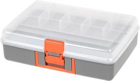 img 4 attached to 🧰 Gray/Orange Medium Utility Case by IRIS USA, Model 218021