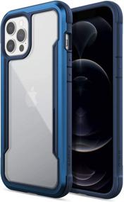 img 4 attached to 📱 Raptic Shield Case for iPhone 12 Pro Max - Shockproof, Durable Aluminum Frame, 10ft Drop Tested - Blue