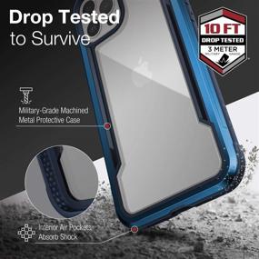img 2 attached to 📱 Raptic Shield Case for iPhone 12 Pro Max - Shockproof, Durable Aluminum Frame, 10ft Drop Tested - Blue
