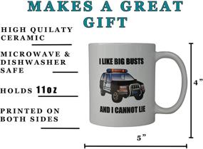 img 2 attached to 👮 Rogue River Coffee Mug: Big Busts Cop Car Novelty Cup – Perfect Gift Idea For Police Officer, Law Enforcement, PD (Busts)