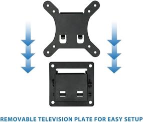 img 2 attached to 📺 Mount-It! Small TV Monitor Wall Mount , Quick Release , Fits 13-32 Inch LCD/LED Screen , Max 33 Lbs , Slim Tilting Design , Easy Installation" - Optimize Your Search! Small TV Monitor Wall Mount That Fits 13-32 Inch LCD/LED Screen, Quick Release, Max 33 Lbs, Slim Tilting Design, Easy Installation