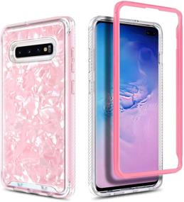 img 2 attached to 🐚 E-Began Seashell Pattern Case for Samsung Galaxy S10e - Shockproof Matte Bumper Cover (5.8 inch) - Light Pink