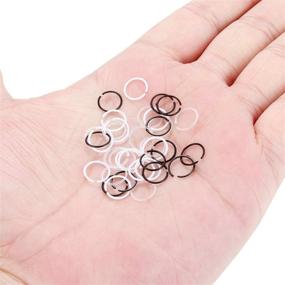 img 1 attached to 💍 8mm Clear Nose Rings Hoop Retainer - Kridzisw 22G Acrylic Flexible Plastic for Work Women Men - Tragus Cartilage Helix Daith Rook Earrings Retainer, 5/16 inch