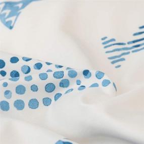 img 3 attached to 🐠 Ocean Fish Duvet Cover Queen: Soft Microfiber Cartoon Bedding Set with Reversible Fish Pattern - Lightweight, Easy Care, NO Comforter Included