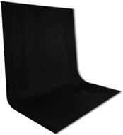 📸 cipazee 6x10ft black backdrop photo background - photography backdrop for photoshoot & video recording, picture shooting screen logo