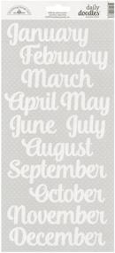 img 2 attached to 📅 Doodlebug Daily Doodles Cardstock Stickers - Lily White Months (6x13)
