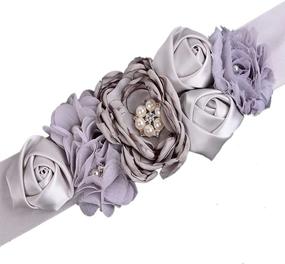 img 1 attached to Womens Bridal Bridesmaid Pregnant Wedding Women's Accessories and Belts