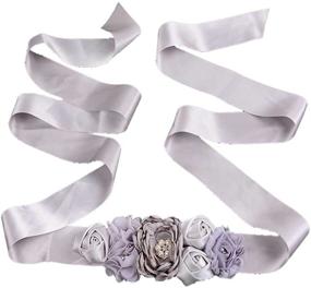 img 2 attached to Womens Bridal Bridesmaid Pregnant Wedding Women's Accessories and Belts