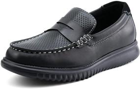 img 4 attached to Starmerx Kids Loafers: Slip-On School Shoes for Boys and Girls