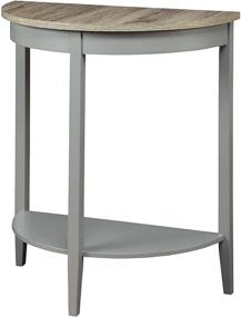 img 4 attached to ACME Justino Console Table in Gray Oak and Gray Finish