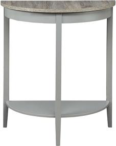 img 2 attached to ACME Justino Console Table in Gray Oak and Gray Finish