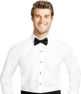 👔 luxe spread collar men's microfiber shirts for fine clothing логотип