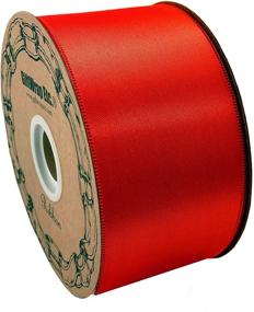 img 1 attached to 🎄 Premium Red Christmas Tree Ribbon Roll - 2" x 50 Yards - Ideal for Veteran's Day, Valentine's Day, President's Day, and More!