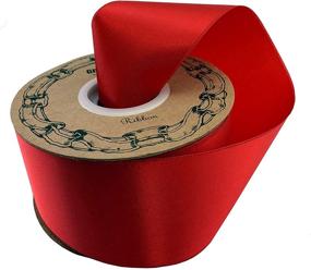 img 2 attached to 🎄 Premium Red Christmas Tree Ribbon Roll - 2" x 50 Yards - Ideal for Veteran's Day, Valentine's Day, President's Day, and More!