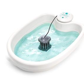 img 4 attached to 🌊 Оживите ваши ноги с BioEnergizer Foot Spa Pro: облегчение спазмов, уменьшение болей, улучшение циркуляции и увлажнение кожи - в комплекте с морской солью и 30 лайнерами для ванны