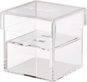 img 3 attached to 🎁 Lillian Rose Clear Acrylic Box Ring Pillow Alternative: Sleek and Compact 3.25"x3.25"x3.15" Holder