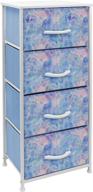 sorbus dresser storage tower: stylish and functional organizer drawers for bedroom and closet, with tie-dye fabric bins – perfect for home, college dorms, and more! логотип