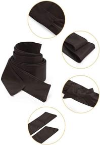 img 3 attached to 🎀 Fashionable Allegra K Ladies Faux Leather Self Tie Bowknot Wide Waist Band Sash Obi Belt: Enhance Your Dresses with Style