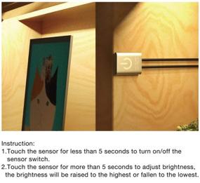 img 2 attached to 🔆 Sensky Touch On/Off Sensor Switch: Effortless Brightness Control for LED Cabinet Light, Strip Light, Rigid Bar