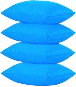 img 1 attached to 🌊 Premium Waterproof Blue Pillow Protectors Set of 4 - Niagara Sleep Solution, Standard Size 20x26 Inches, Smooth Zipper Encasement Covers for Quiet Sleep