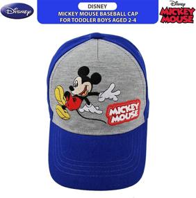 img 2 attached to 🧢 Disney Mickey Toddler Character Baseball Hats & Caps - Perfect Accessories for Boys