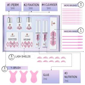 img 3 attached to LASH LIFT KIT: Professional Eyelash Perm Kit for Salon and Home DIY – Semi-Permanent Lash Curling Perming Wave & Extensions Set