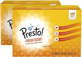 img 4 attached to 🌿 Presto! Fabric Softener Sheets: Fresh Scent, 240 Count (Pack of 2) - Amazon Brand