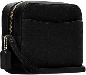 img 2 attached to 👜 Black Coach Women's Mini Camera Handbag - Women's Handbags and Wallets