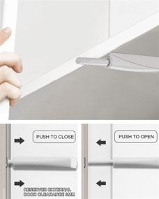 img 3 attached to 🚪 Magnetic Push Latches for Cabinets - Jiayi 2 Pack Recessed Cabinet Push Open Latch - Push Touch Latch for Drawers - Heavy Duty Push Release Latch - Push to Open Latch for Kitchen Closet Door Closure