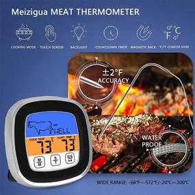 img 3 attached to Meizigua Thermometer Instant Resistance Timeable Kitchen & Dining