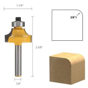 img 1 attached to Enhance Woodworking Precision with Roundover Milling Rounding Edge Forming Tool