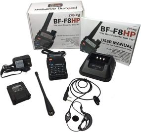 img 2 attached to 📻 BAOFENG BF-F8HP Dual Band Two-Way Radio: 8-Watt Power, VHF 136-174MHz & UHF 400-520MHz, Full Kit with Large Battery