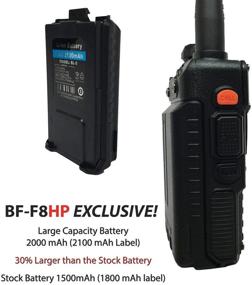 img 3 attached to 📻 BAOFENG BF-F8HP Dual Band Two-Way Radio: 8-Watt Power, VHF 136-174MHz & UHF 400-520MHz, Full Kit with Large Battery