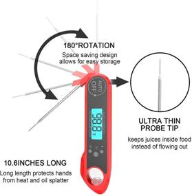 img 2 attached to Thermometer Instant Foldable Bottle Battery