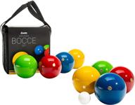 🏖️ premium italian-made franklin sports bocce ball set - 8 wooden balls and 1 pallino for beach, backyard, and outdoor parties логотип