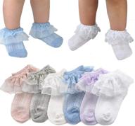 👑 epeius little girls' princess lace top dress socks (pack of 3/6) for enhanced seo logo