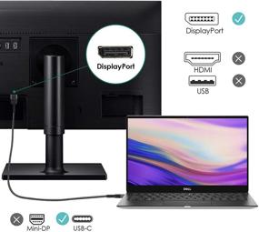 img 3 attached to 🔌 Кабель USB C на DisplayPort Answin - 8K (4K@60Hz/144Hz/120Hz, 2K@240Hz) видеоадаптер Thunderbolt 3 для MacBook Pro, MacBook Air, iPad Pro и многих других устройств - 6FT